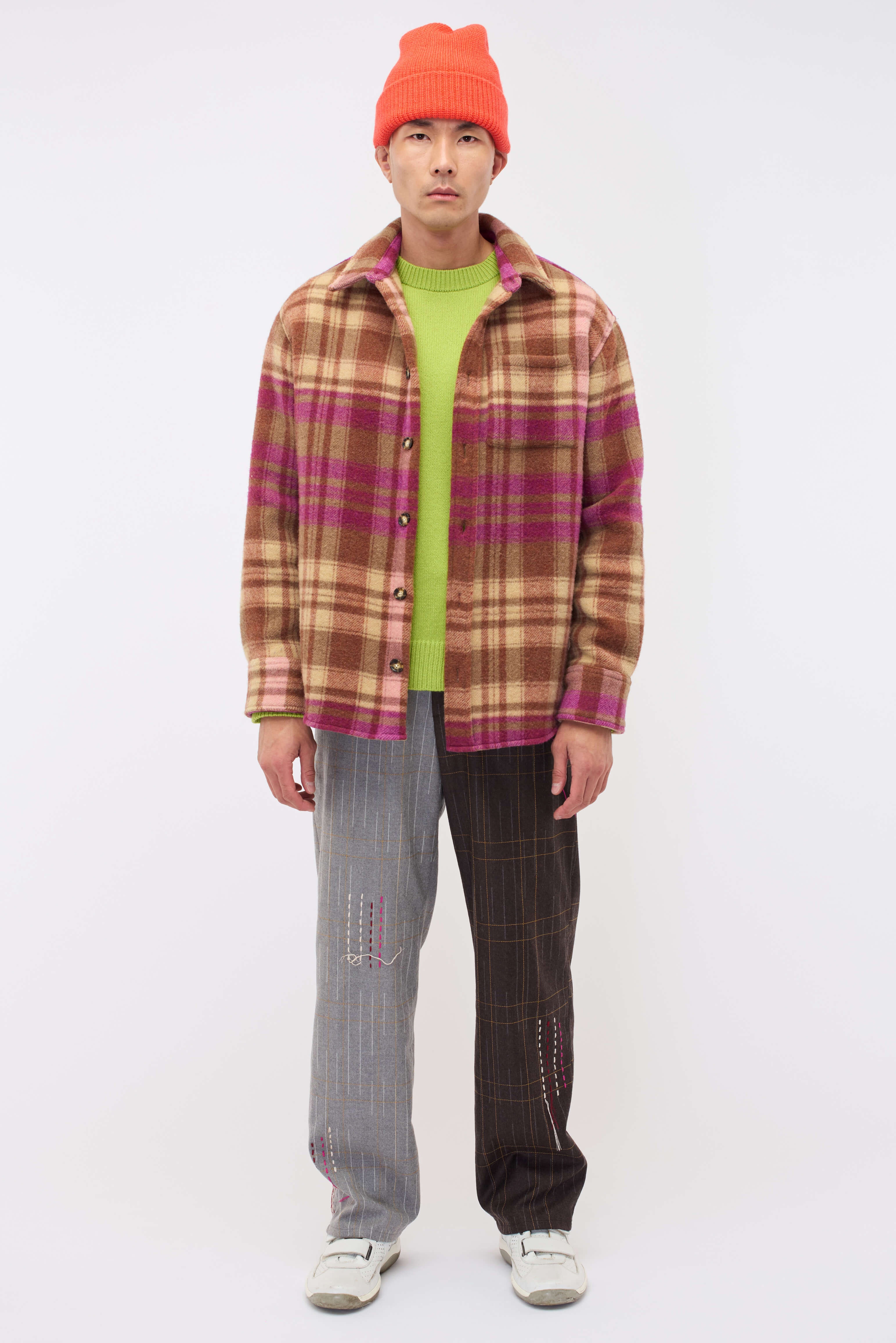 FELT CHECK OVERSHIRT - 3