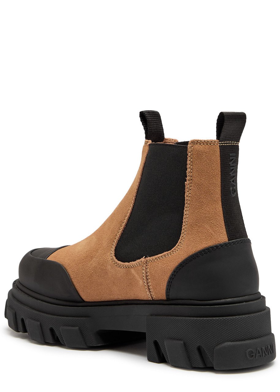 Ganni Panelled Suede Chelsea Boots - 2
