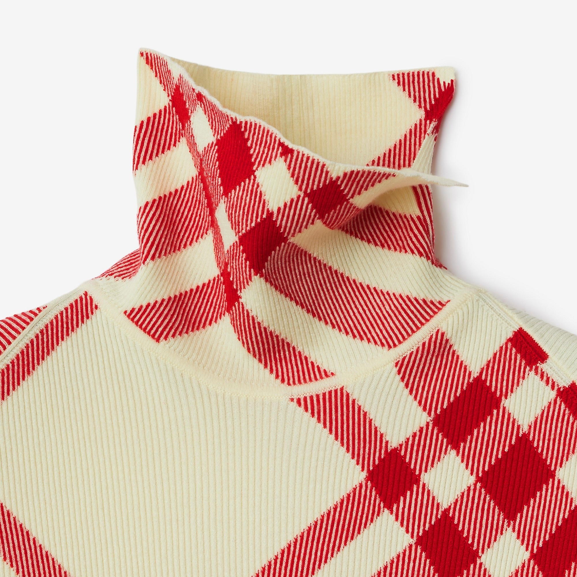 Check Wool Blend Sweater - 6