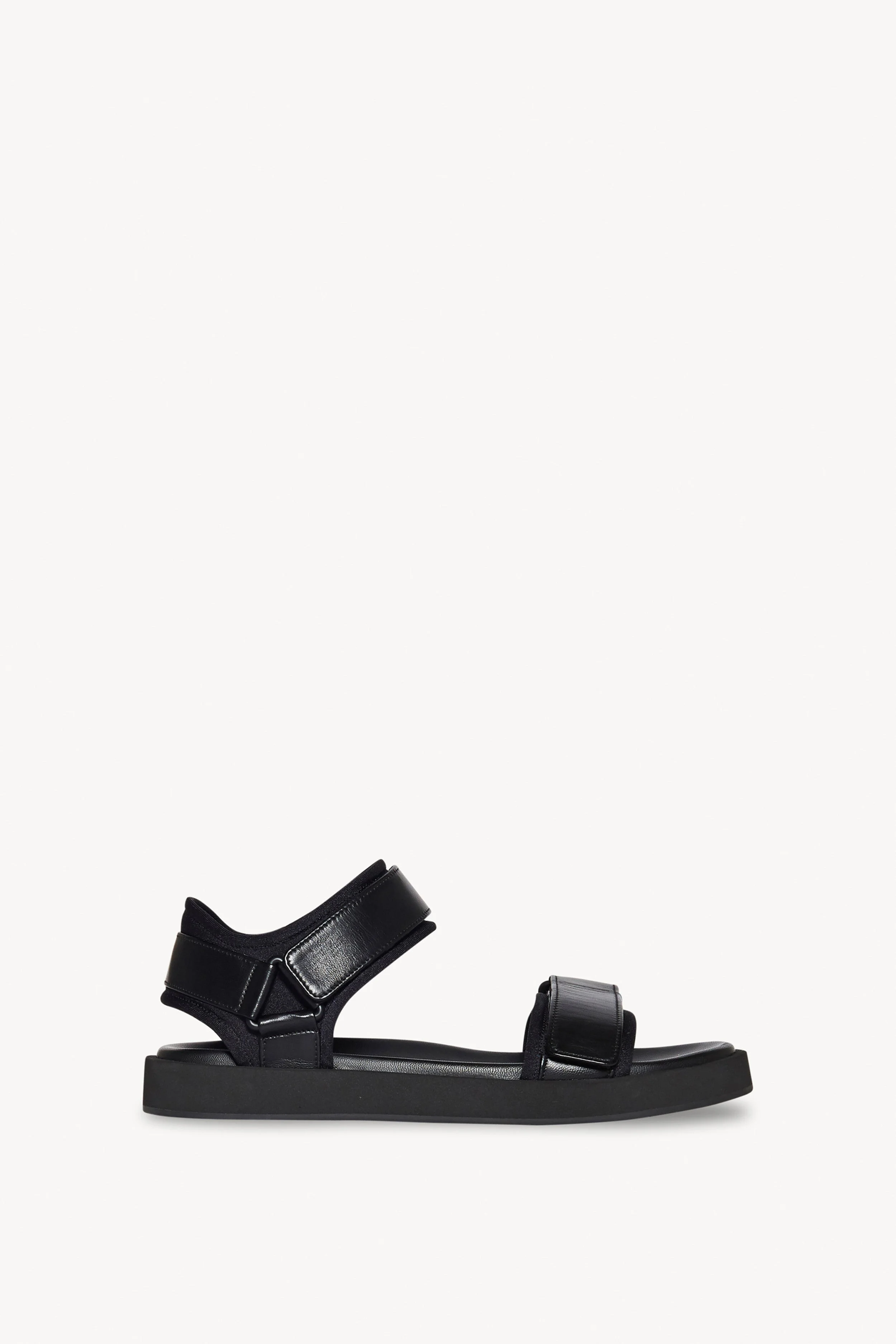 Hook-and-Loop Sandal in Leather - 1