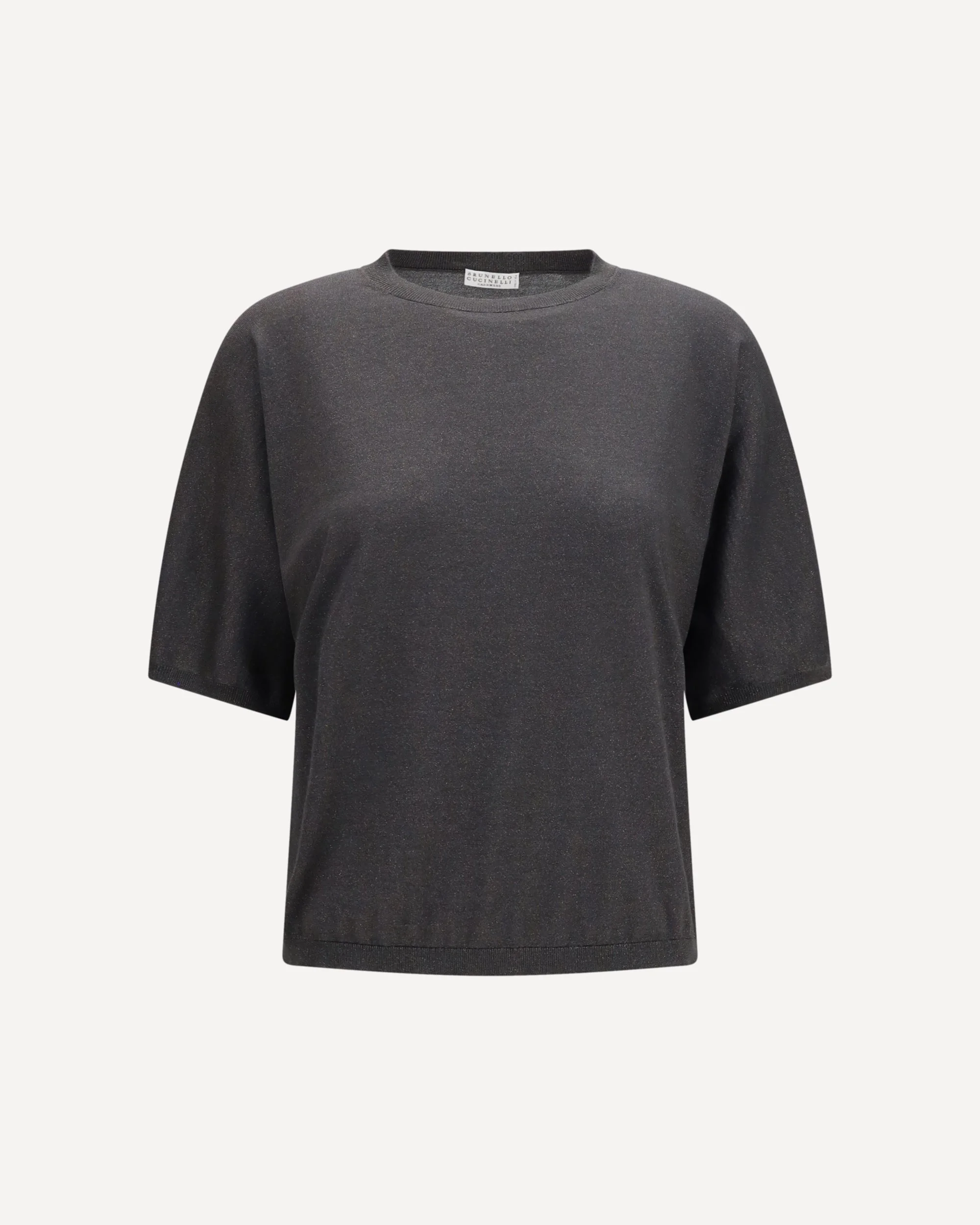 Short-sleeve cashmere and silk Sweater - 1