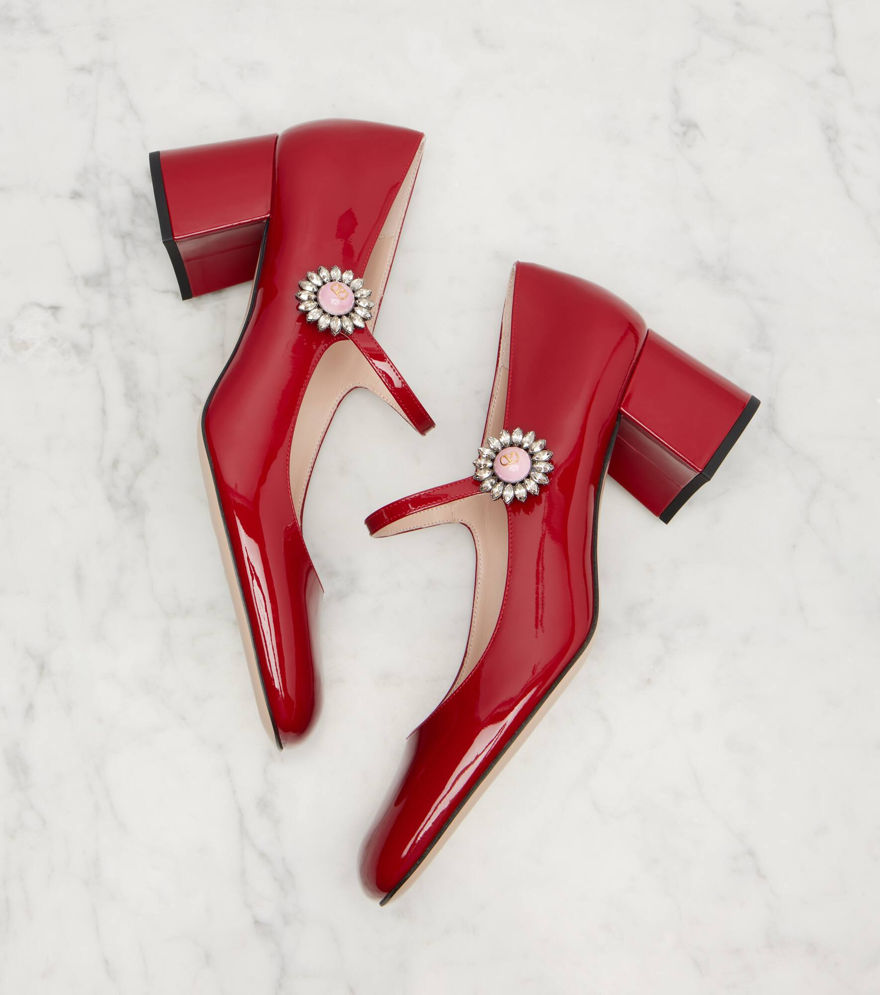 Daisy Jewel 55 leather Mary Jane pumps - 5