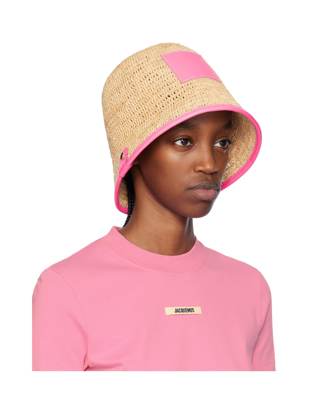 Beige & Pink 'Le bob Soli' Hat - 2