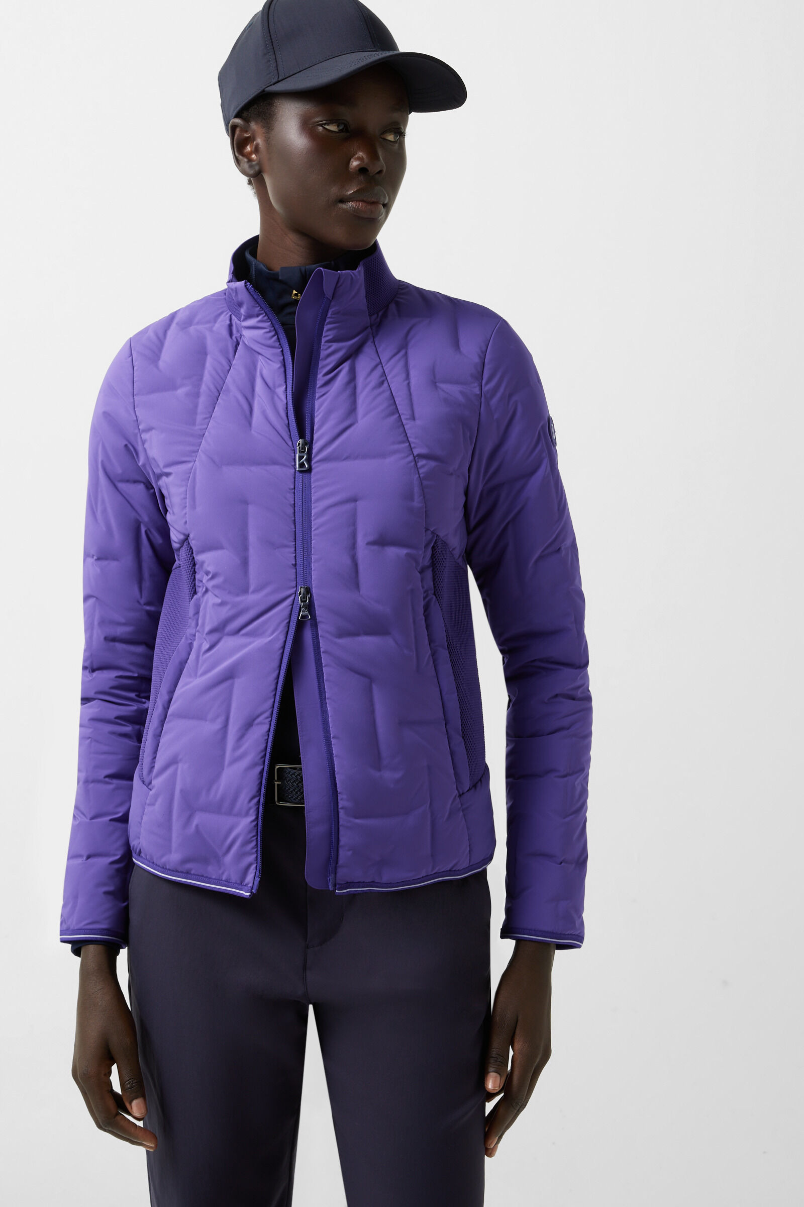 Jina lightweight down jacket in Violet - 2