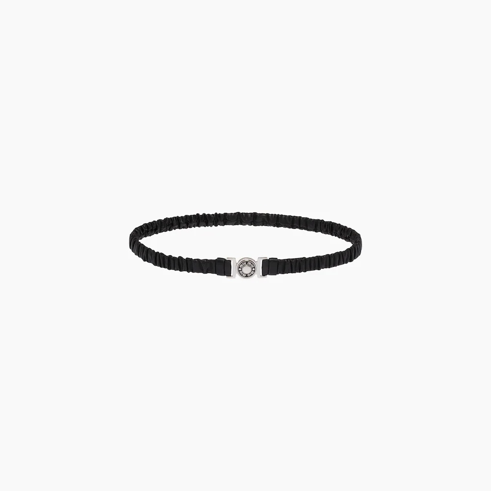 Elasticized nappa leather belt - 1