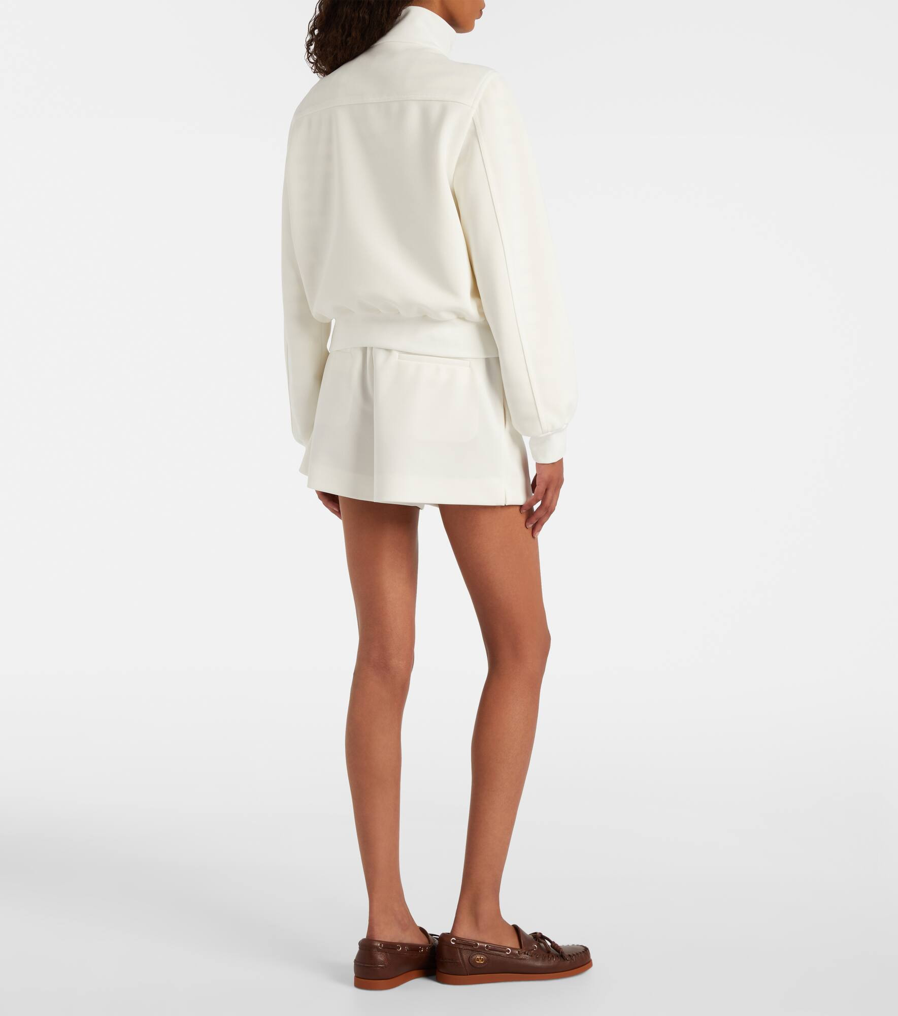 Logo jersey zip-up sweatshirt - 3