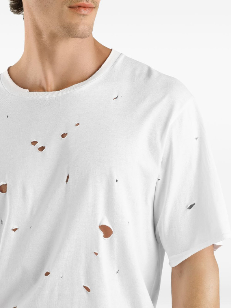 short-sleeve ripped-detail T-shirt 4