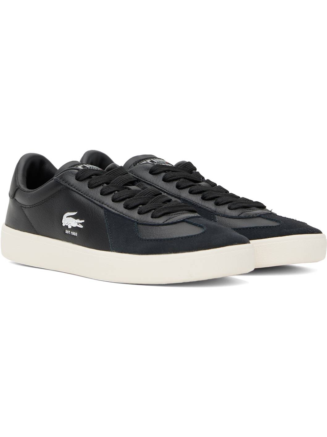 Black Baseshot Pro Leather Sneakers - 4