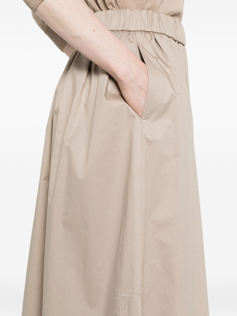 elasticated-waistband maxi skirt 5