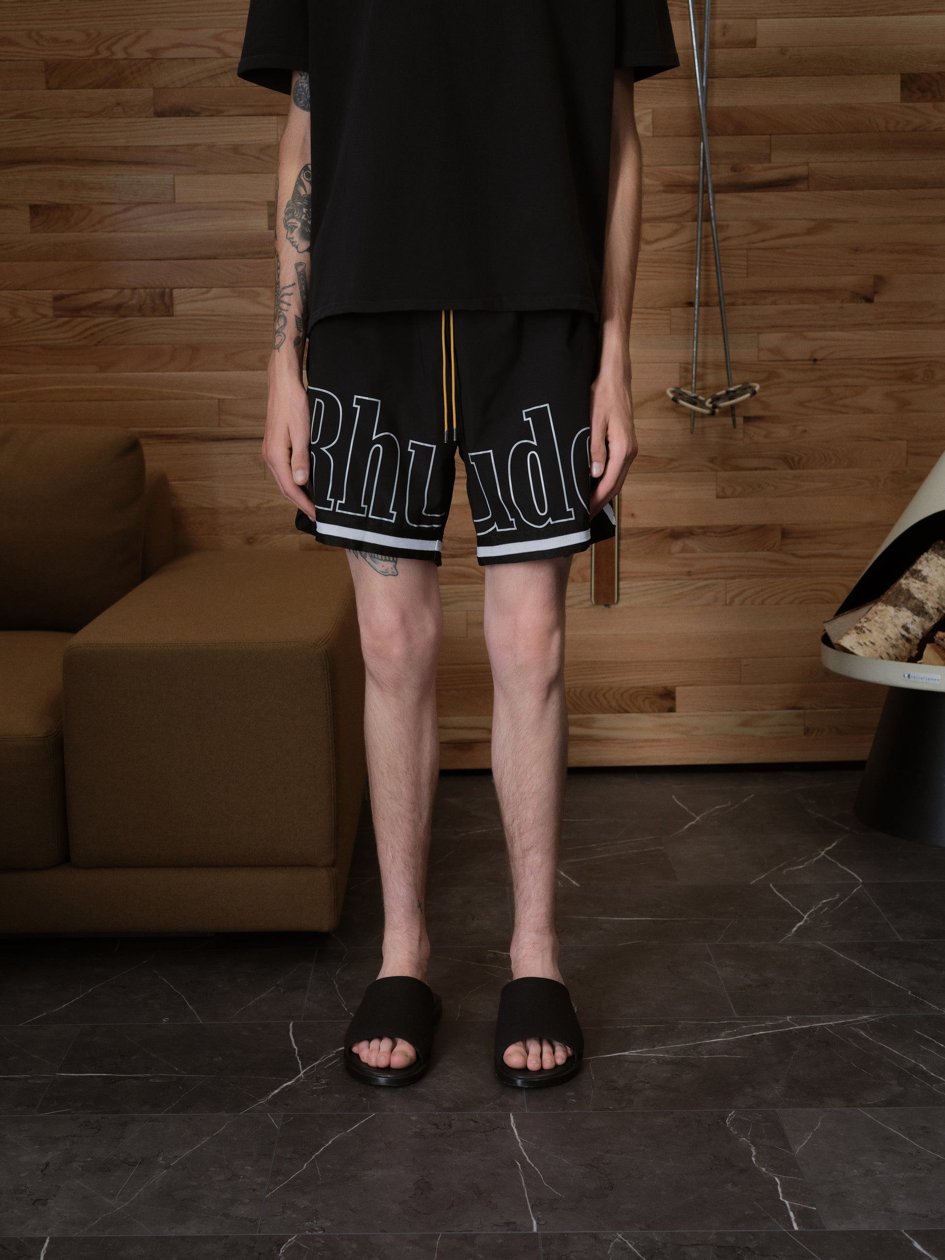 RHUDE BASKETBALL SWIM TRUNKS - 8