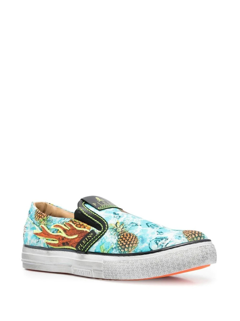 PHILIPP PLEIN Flame slip-on trainers outlook