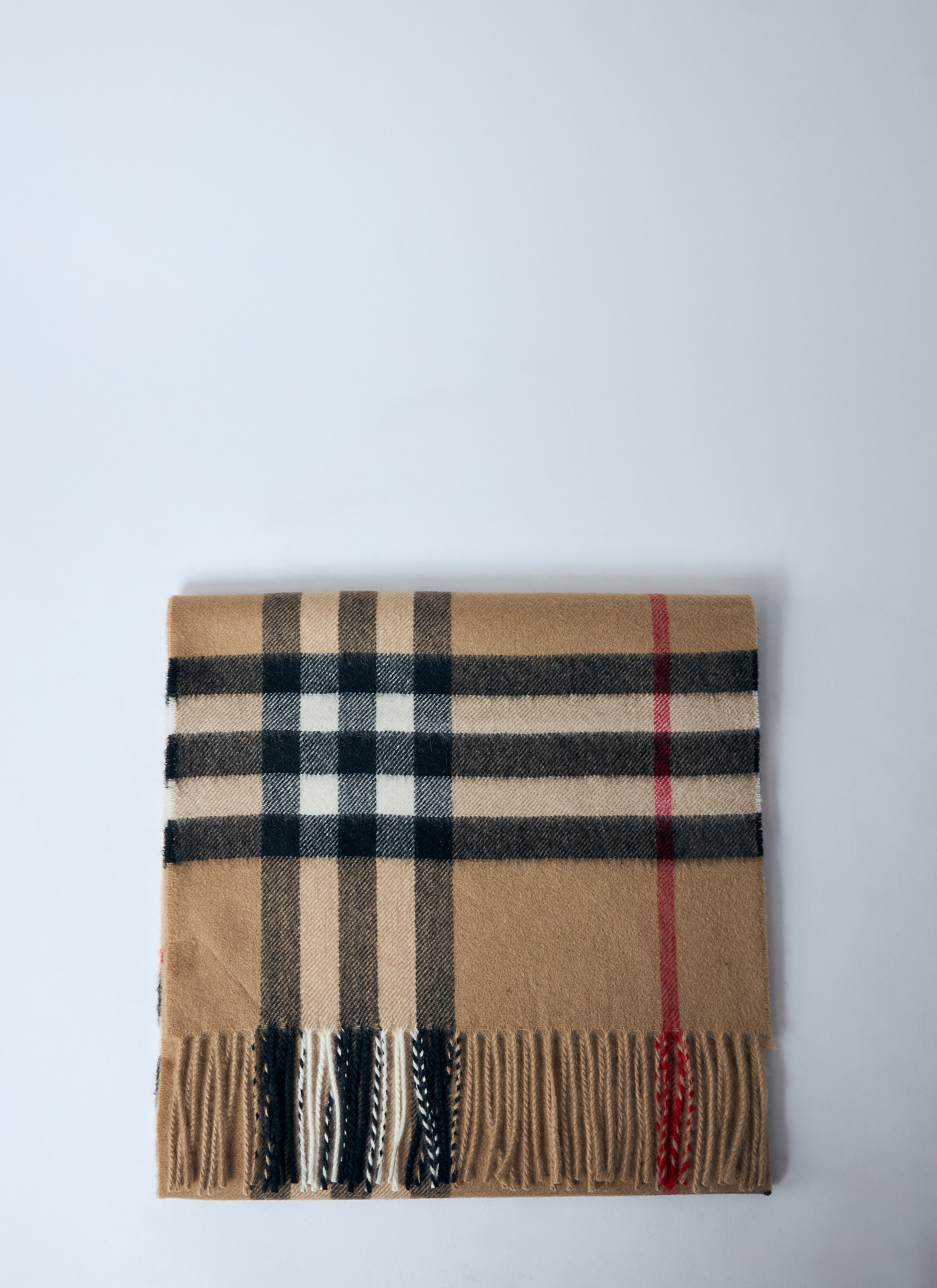 Giant Check Cashmere Scarf - 1