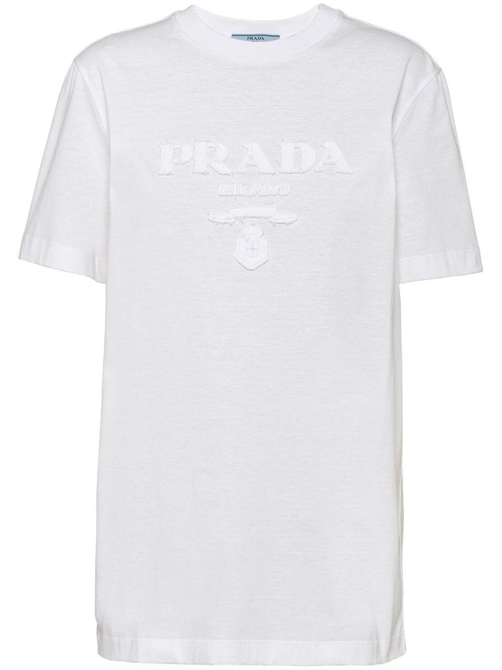 logo-appliqué cotton T-shirt - 1
