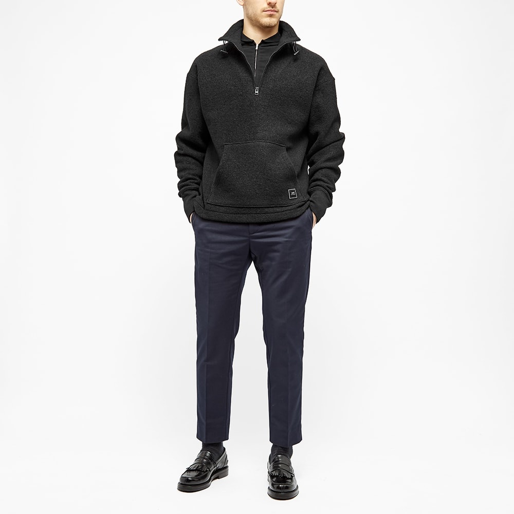 AMI Quarter Zip Patch Logo Wool Sweat - 6