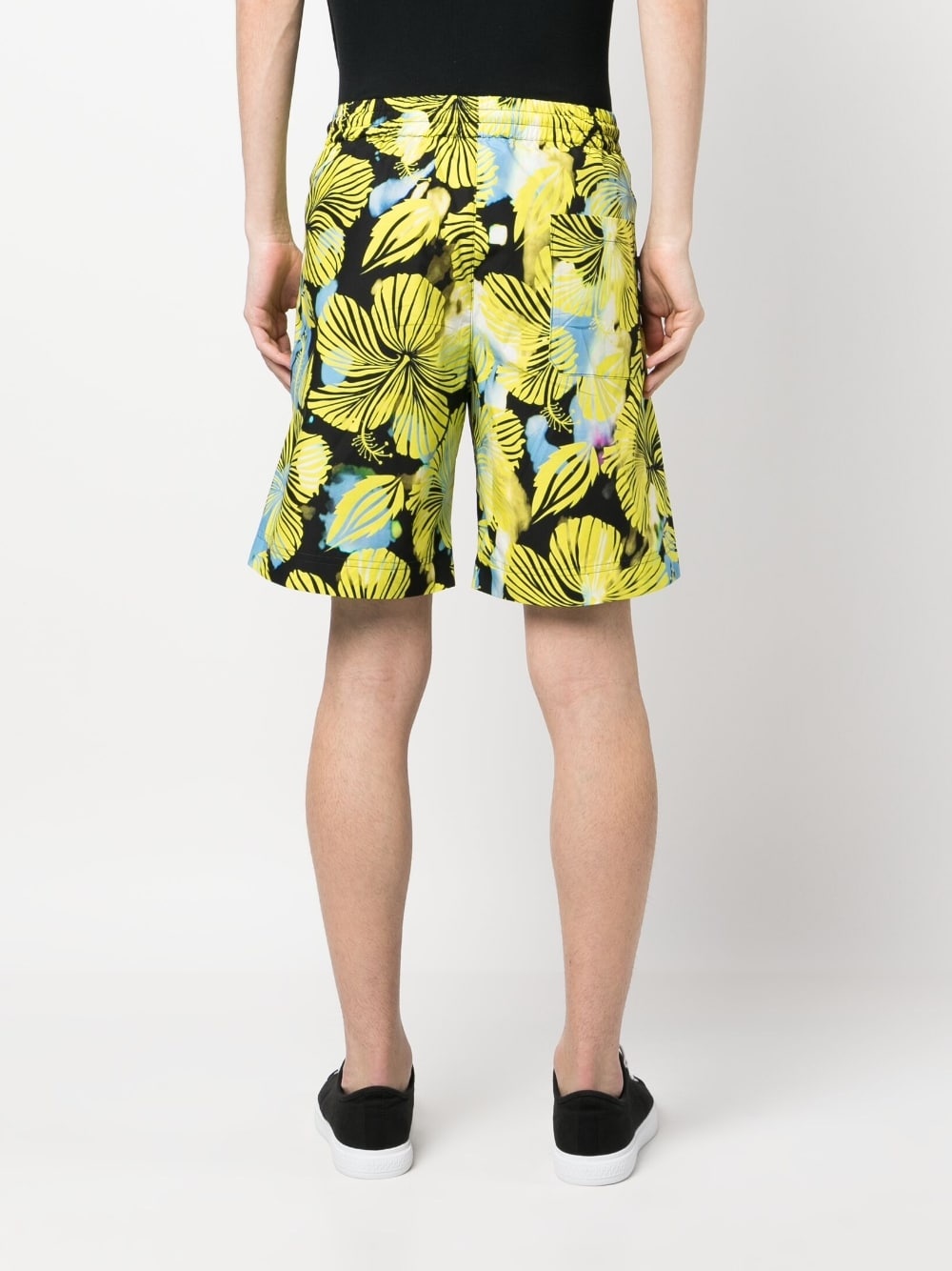 floral-print track shorts - 4