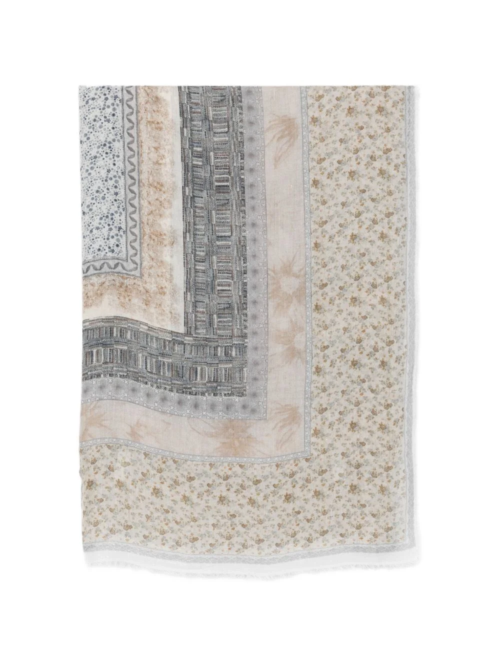 Wilde floral-print scarf - 1