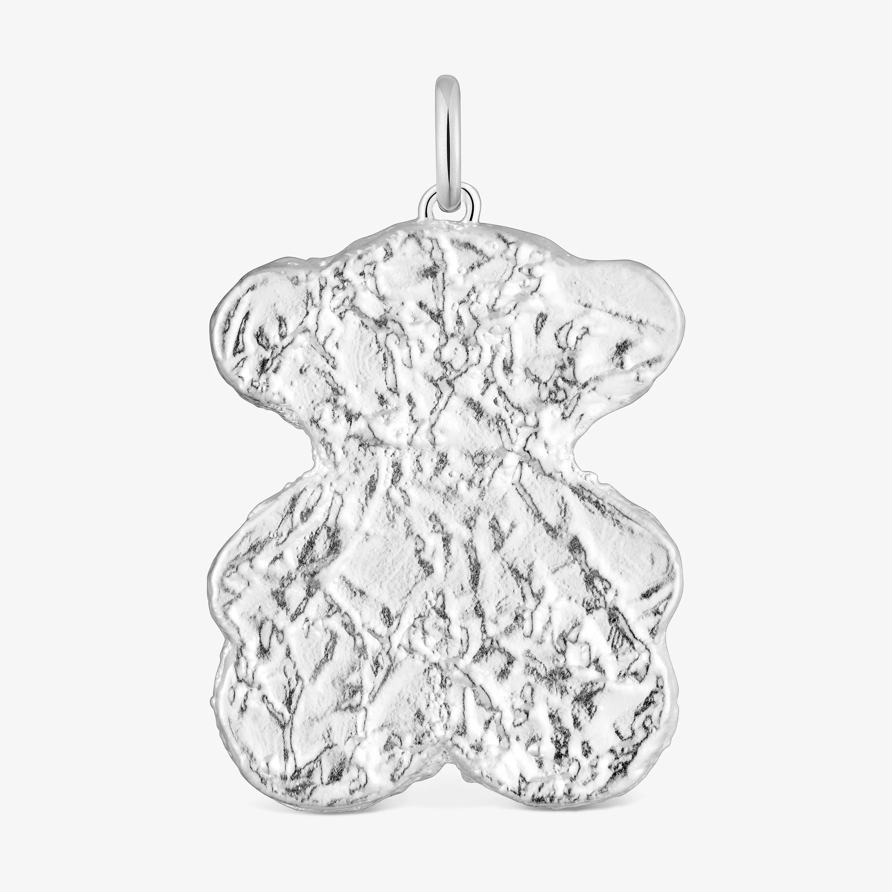 Large silver bear Pendant bonbon Sweet Dolls - 1