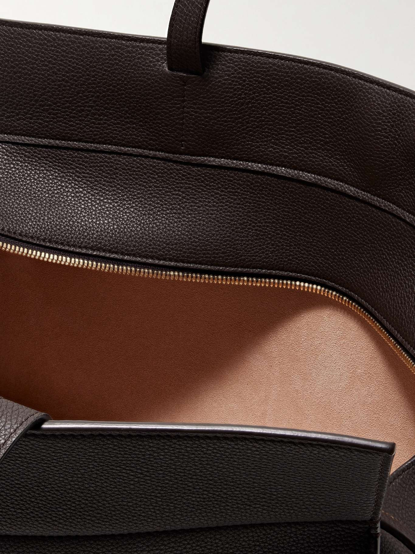 Crosby textured-leather tote Brown - 5
