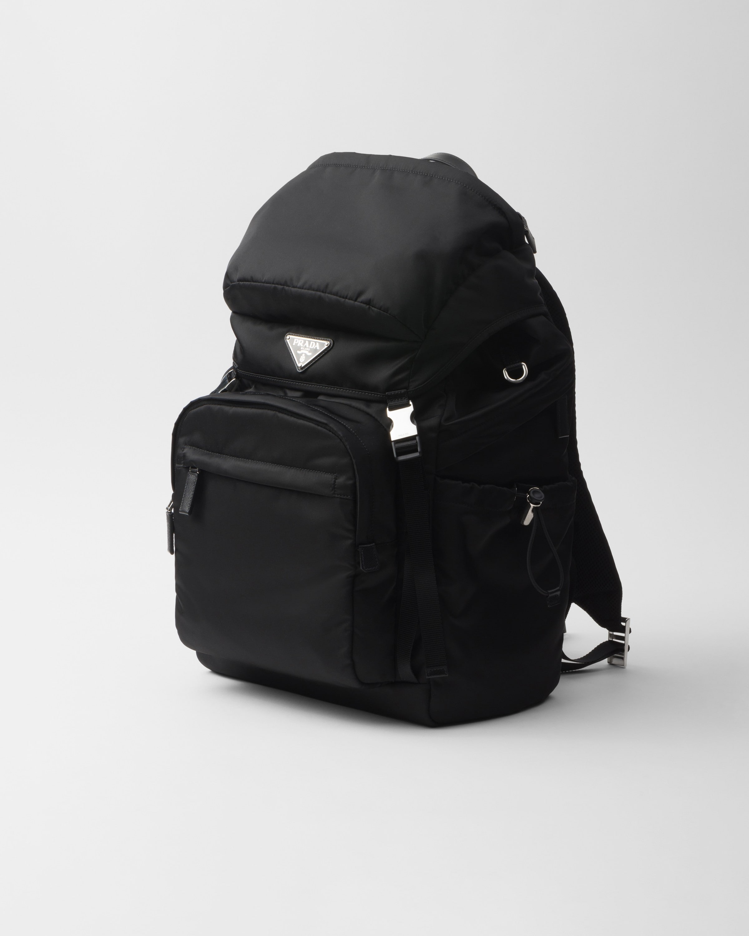 Re-Nylon and Saffiano leather backpack - 2