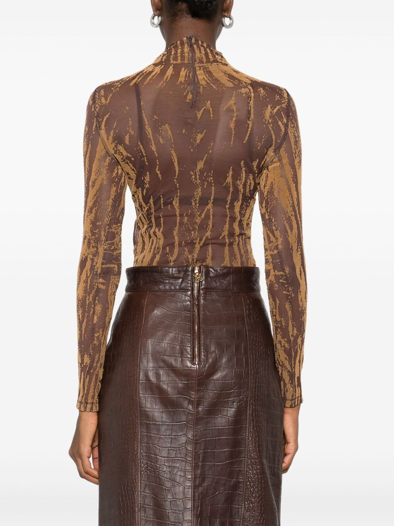 abstract-print high-neck bodysuit 4