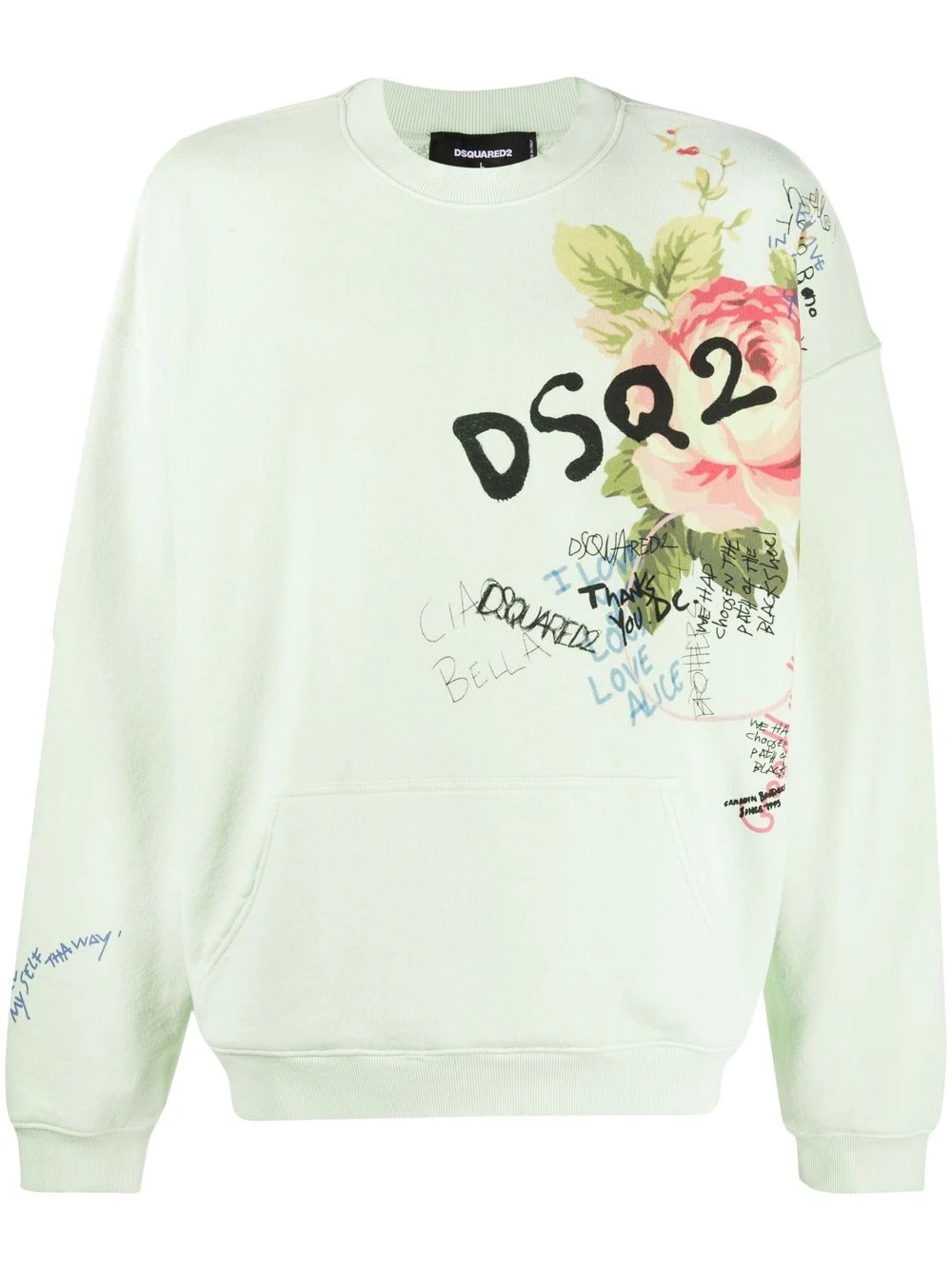 logo-print long-sleeve sweatshirt - 1