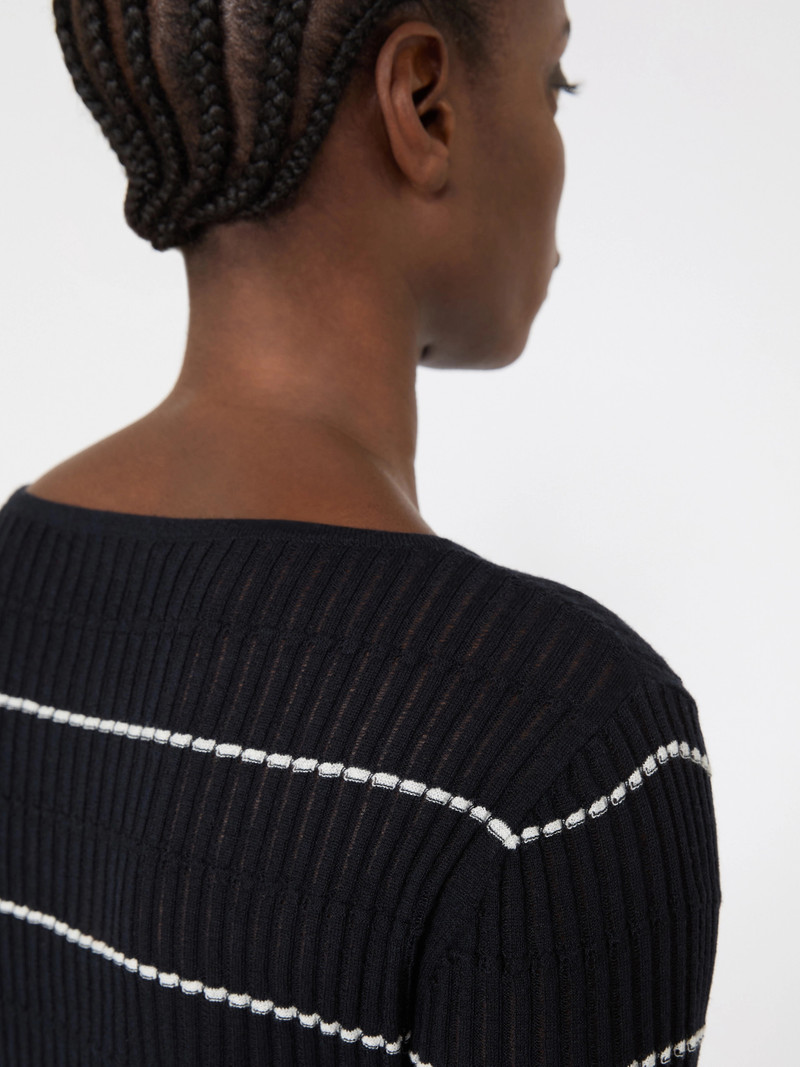 PEDONE Slim-fit wool and silk sweater - NAVY 6