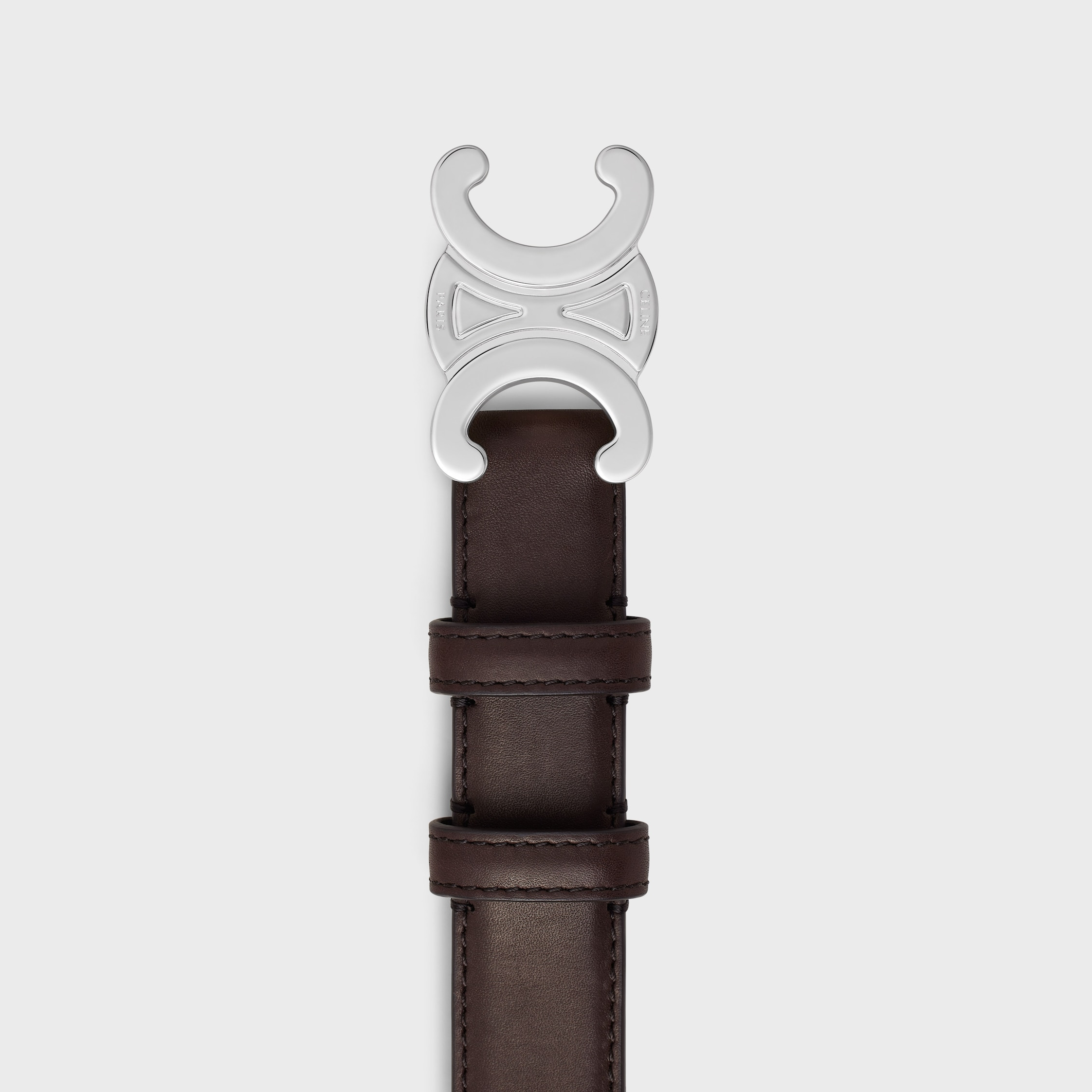 Medium Triomphe Belt in Natural Calfskin - 3