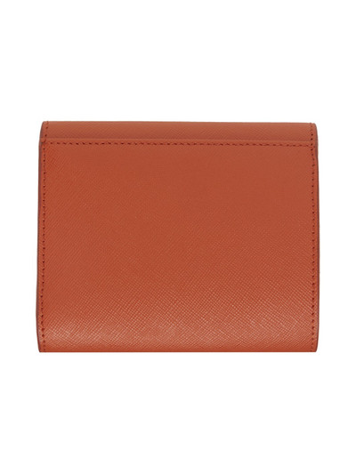 Marni Orange Saffiano Leather Wallet outlook