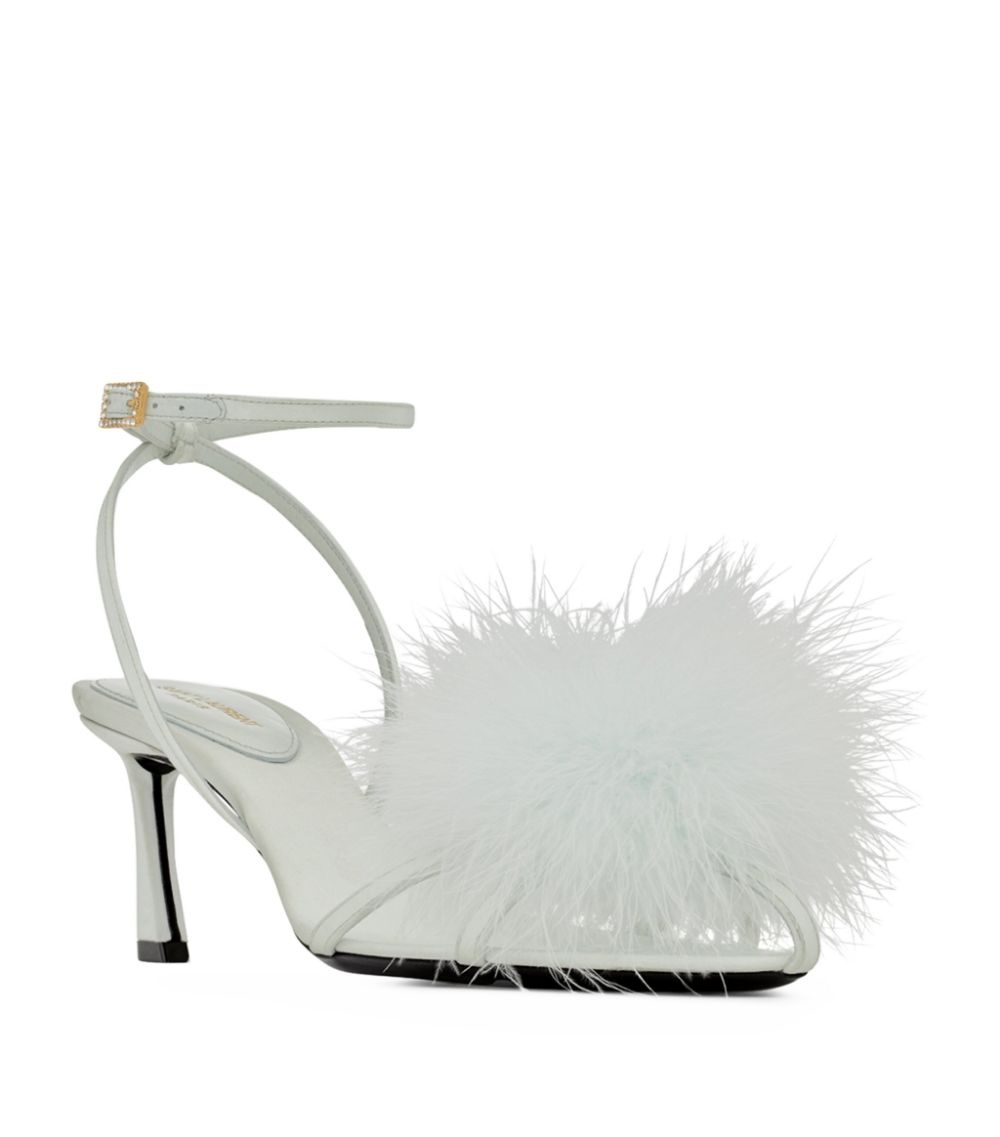 Silk Mae Feathered Sandals 60 - 3