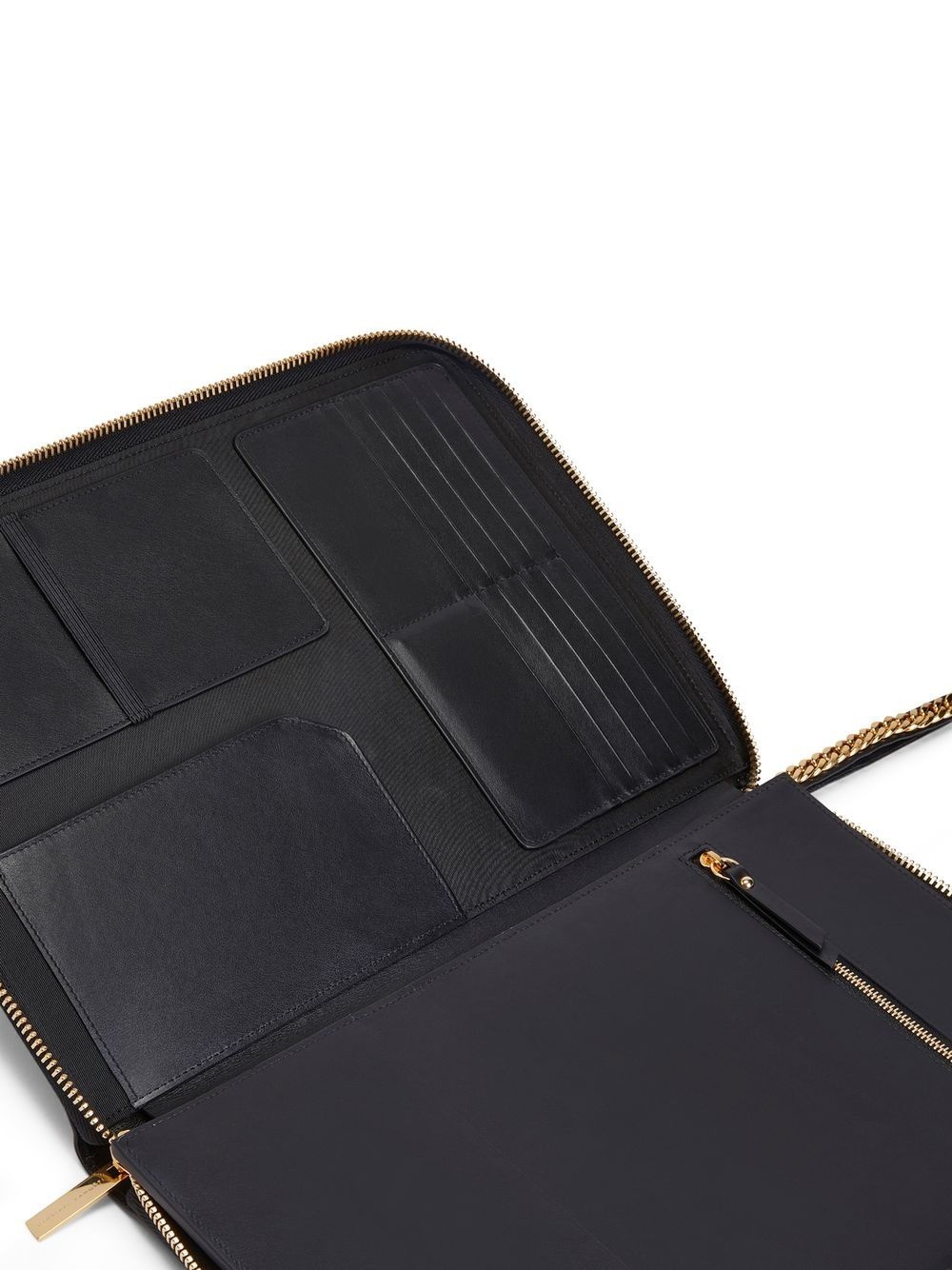 chain-strap leather card case - 5