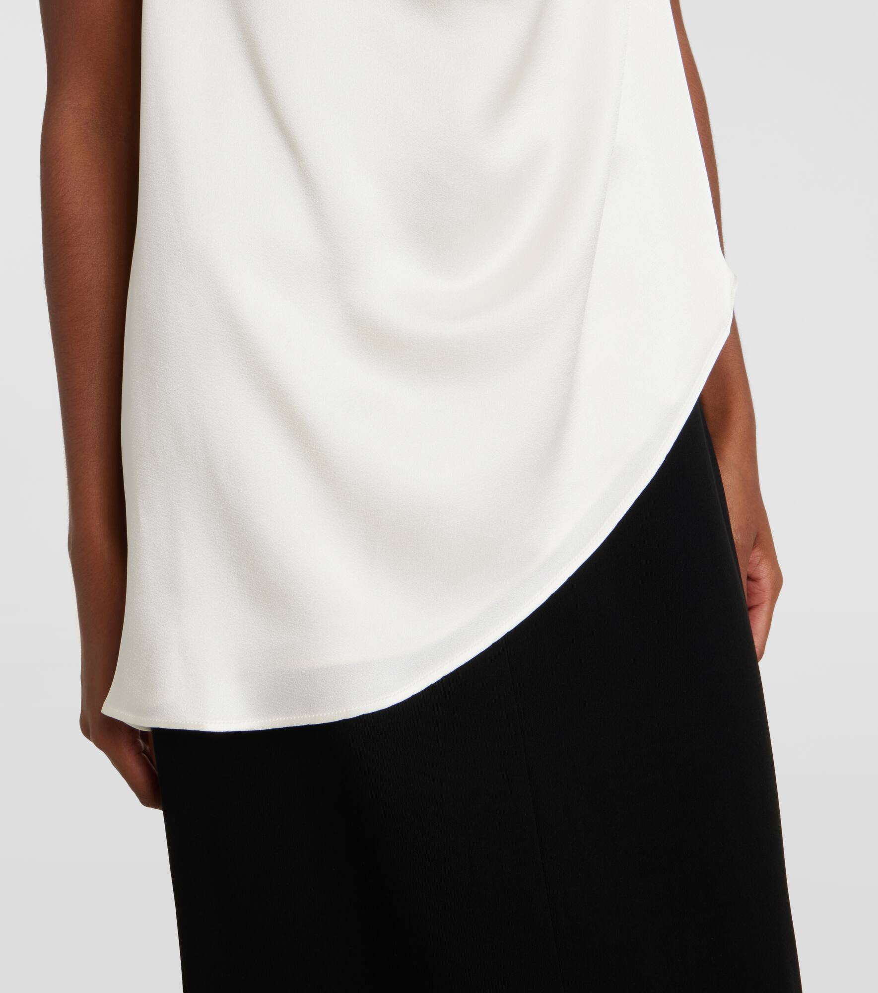 Draped satin top - 5