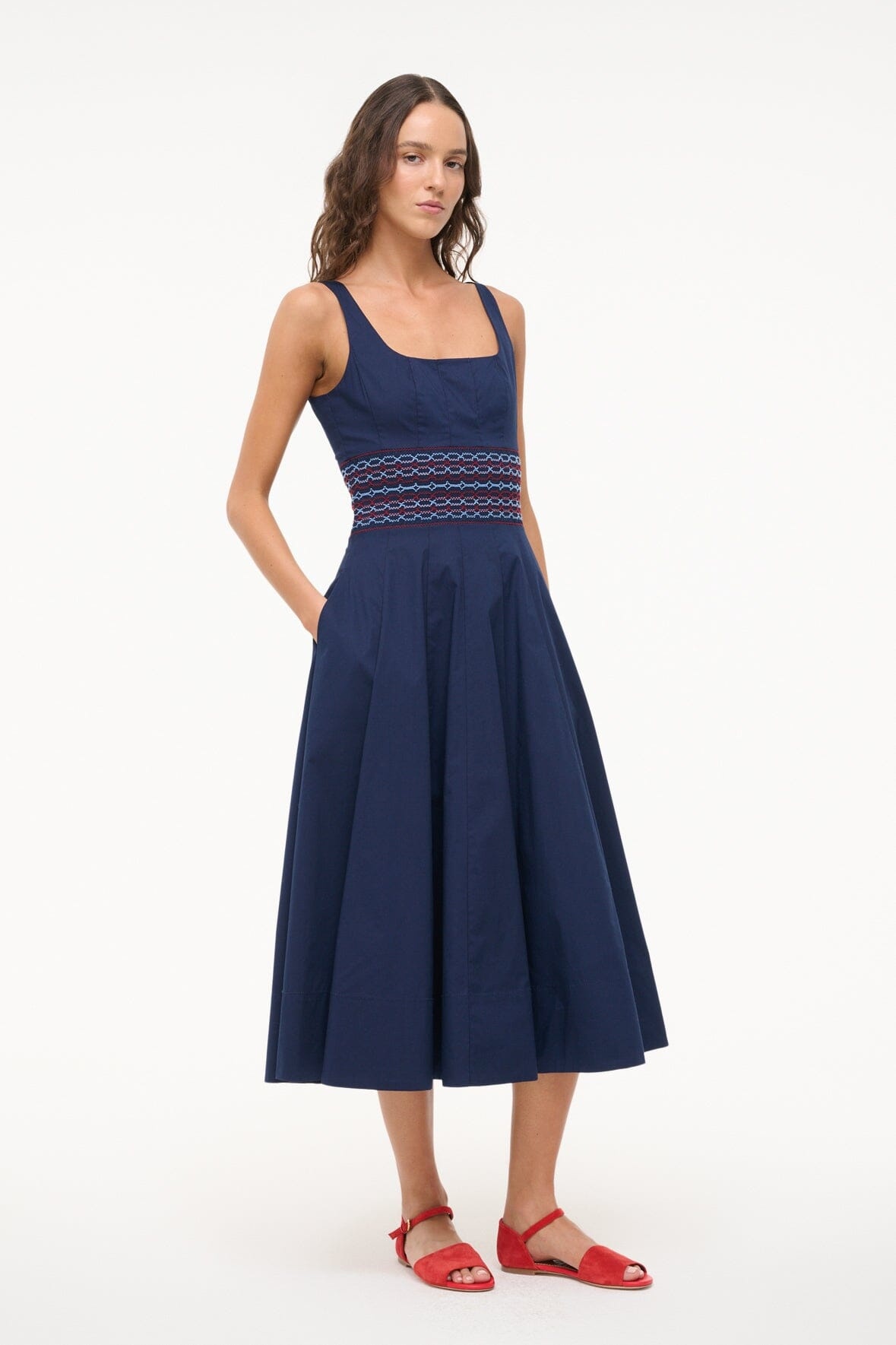 STAUD RIG DRESS NAVY - 2