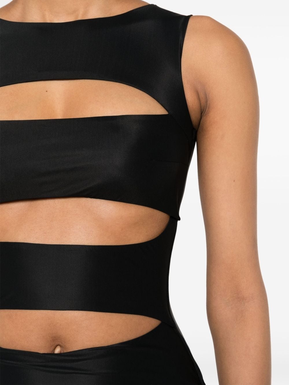 cut-out mini dress - 5