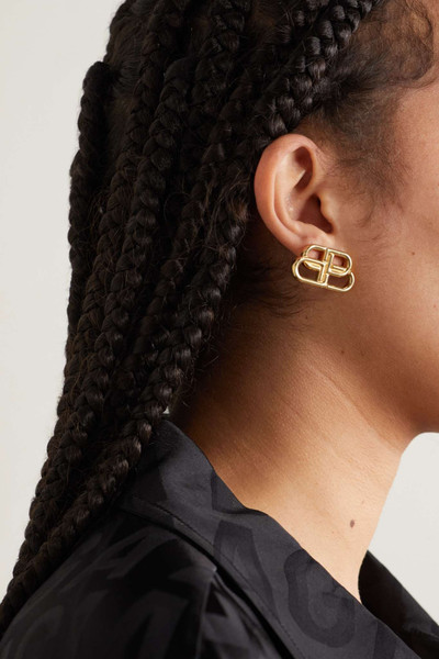 BALENCIAGA Gold-tone earrings outlook