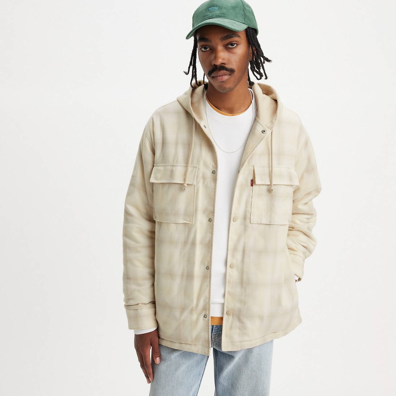 HOODED JACKSON WORKER OVERSHIRT - 3