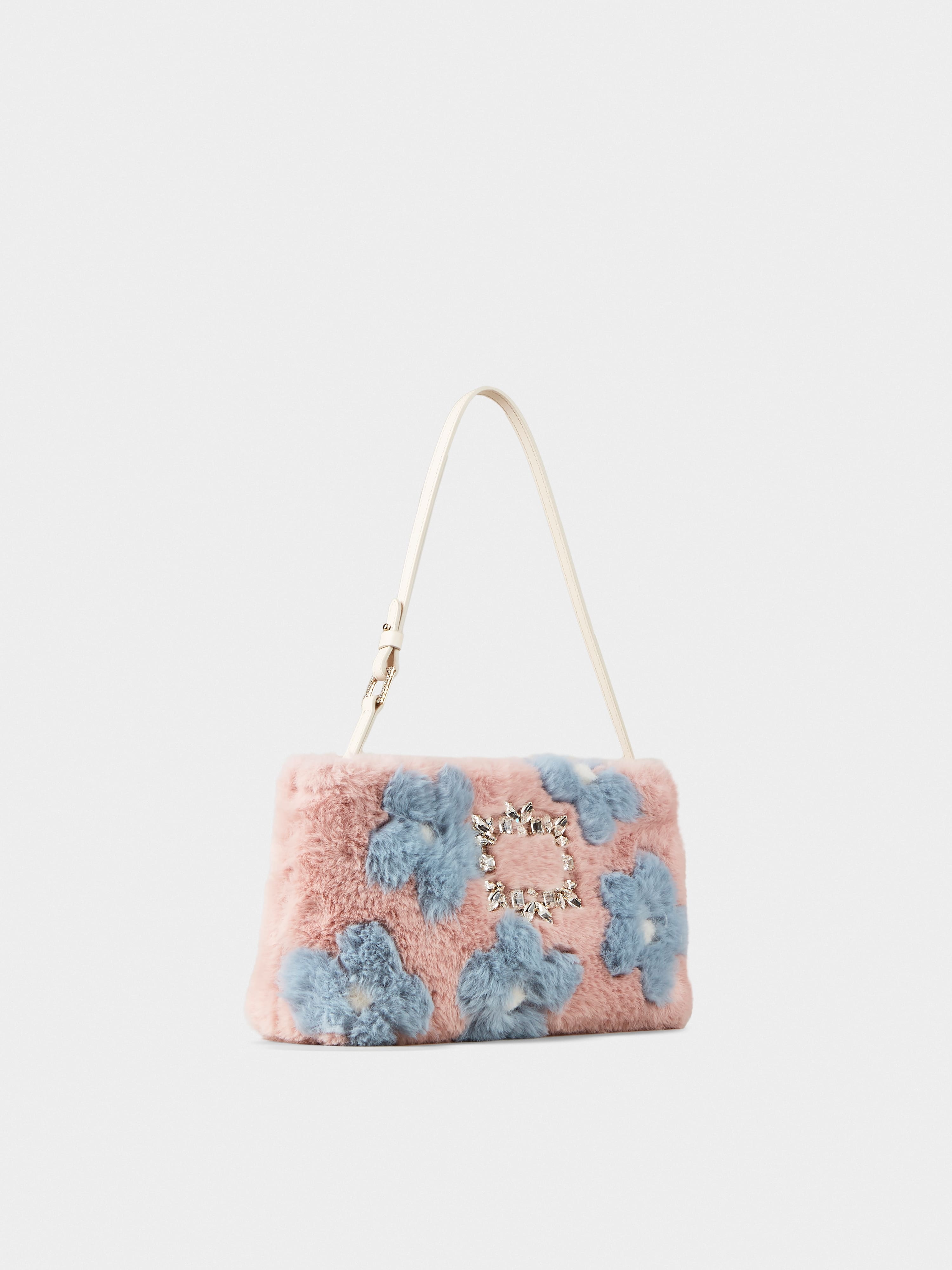 RV Nightlily Winter Blossom Mini Bag in Faux Fur - 3