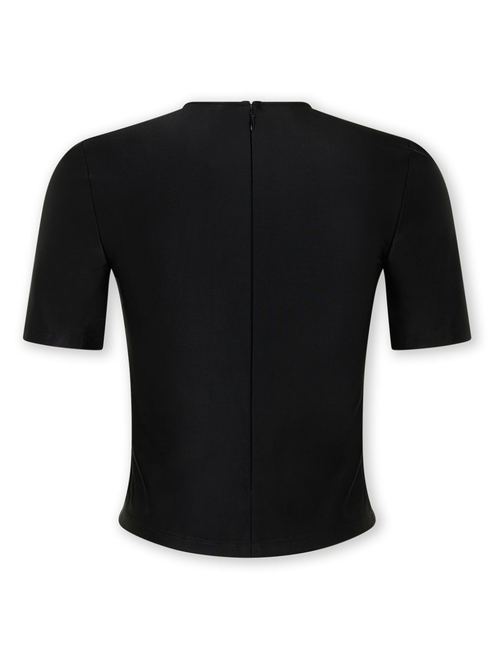 gem-embellished draped-effect top - 2