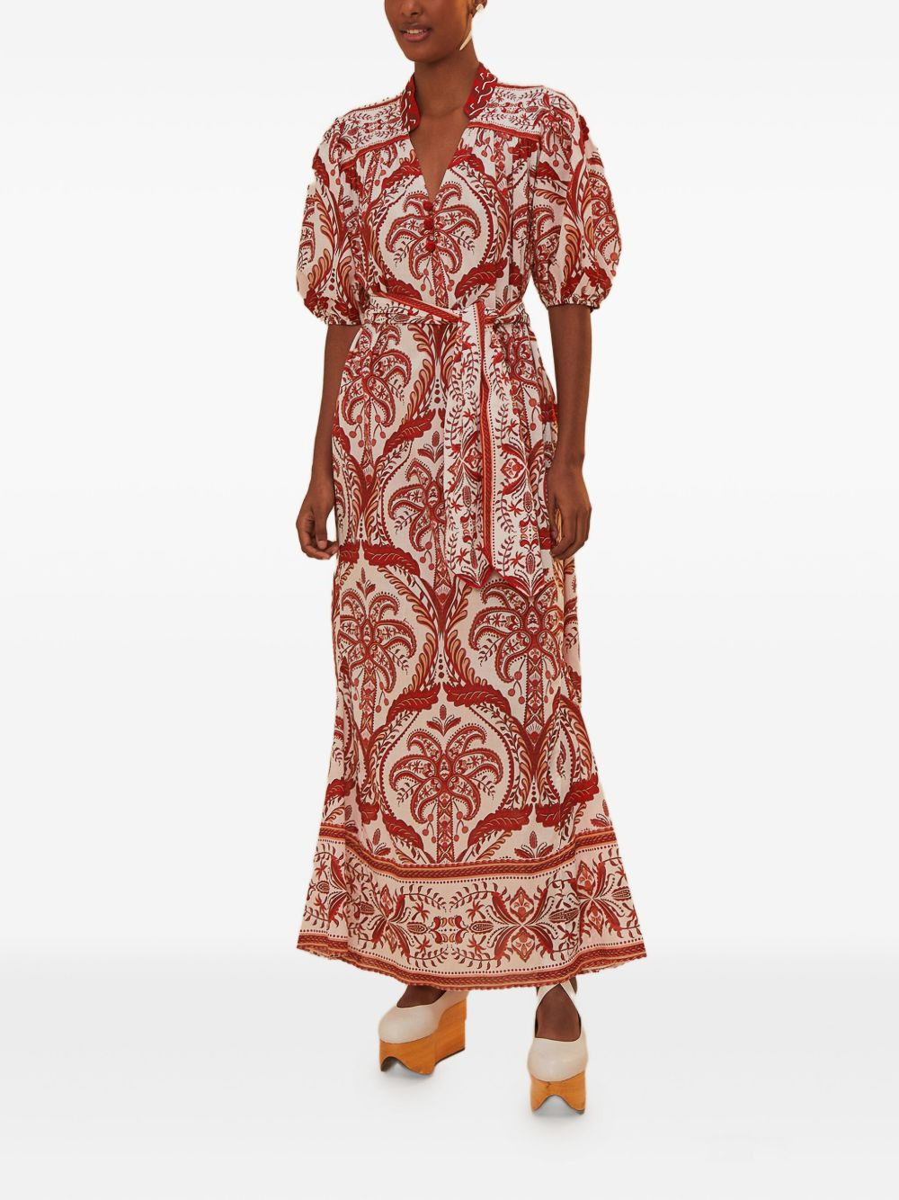 paisley-print dress - 2