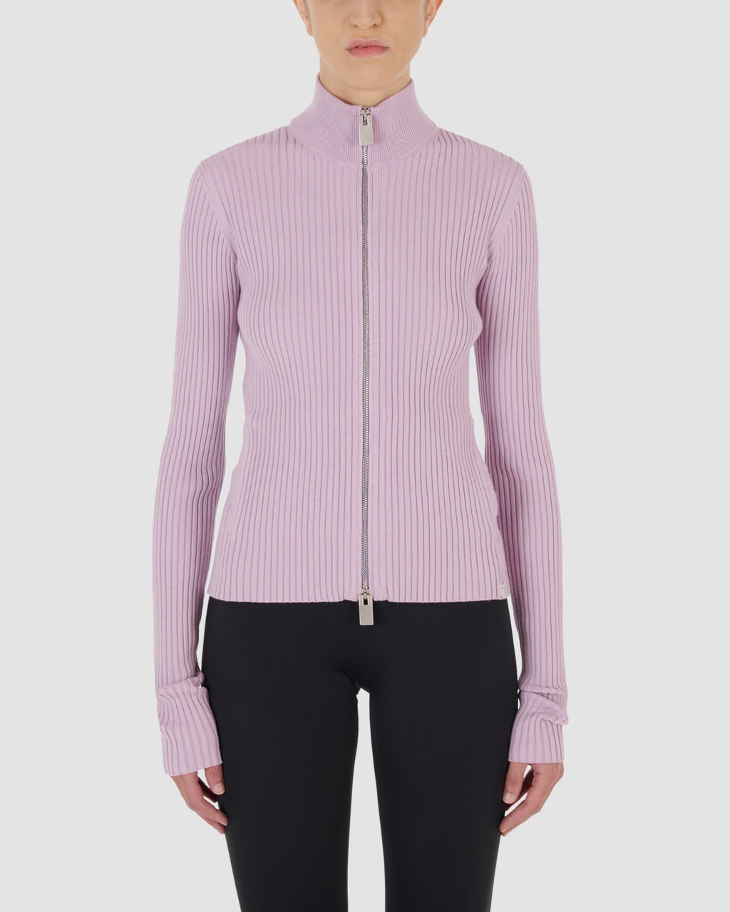 KNIT ZIP CARDIGAN - 2
