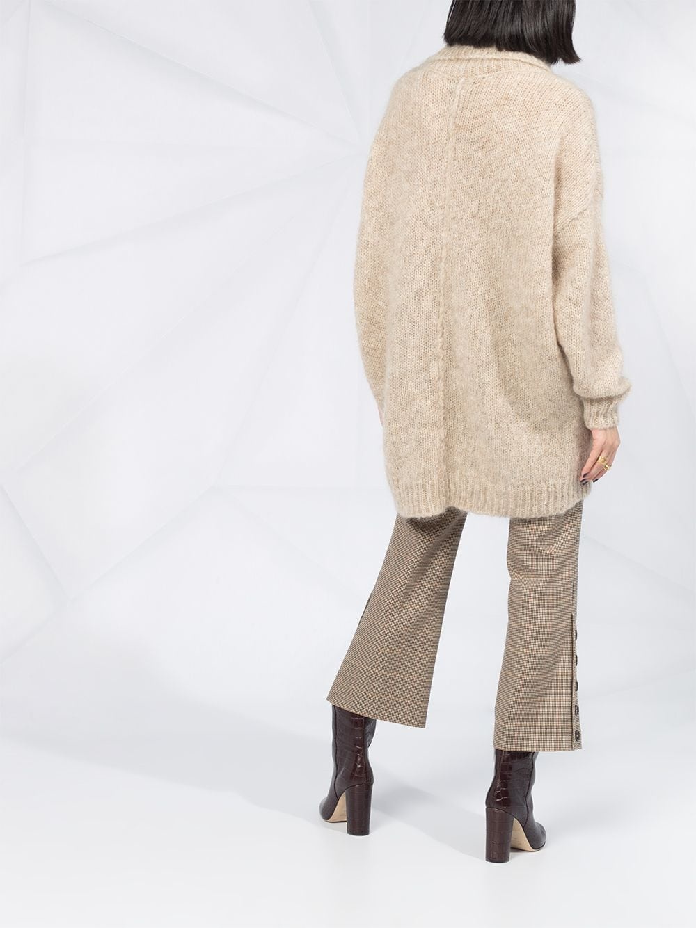 oversized roll neck jumper - 4