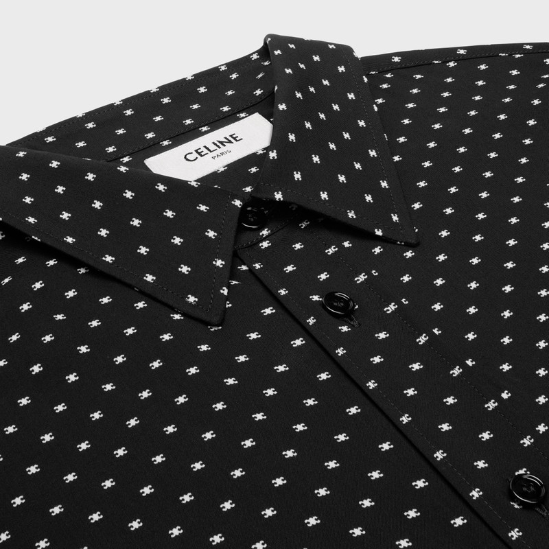 loose shirt in printed viscose 3