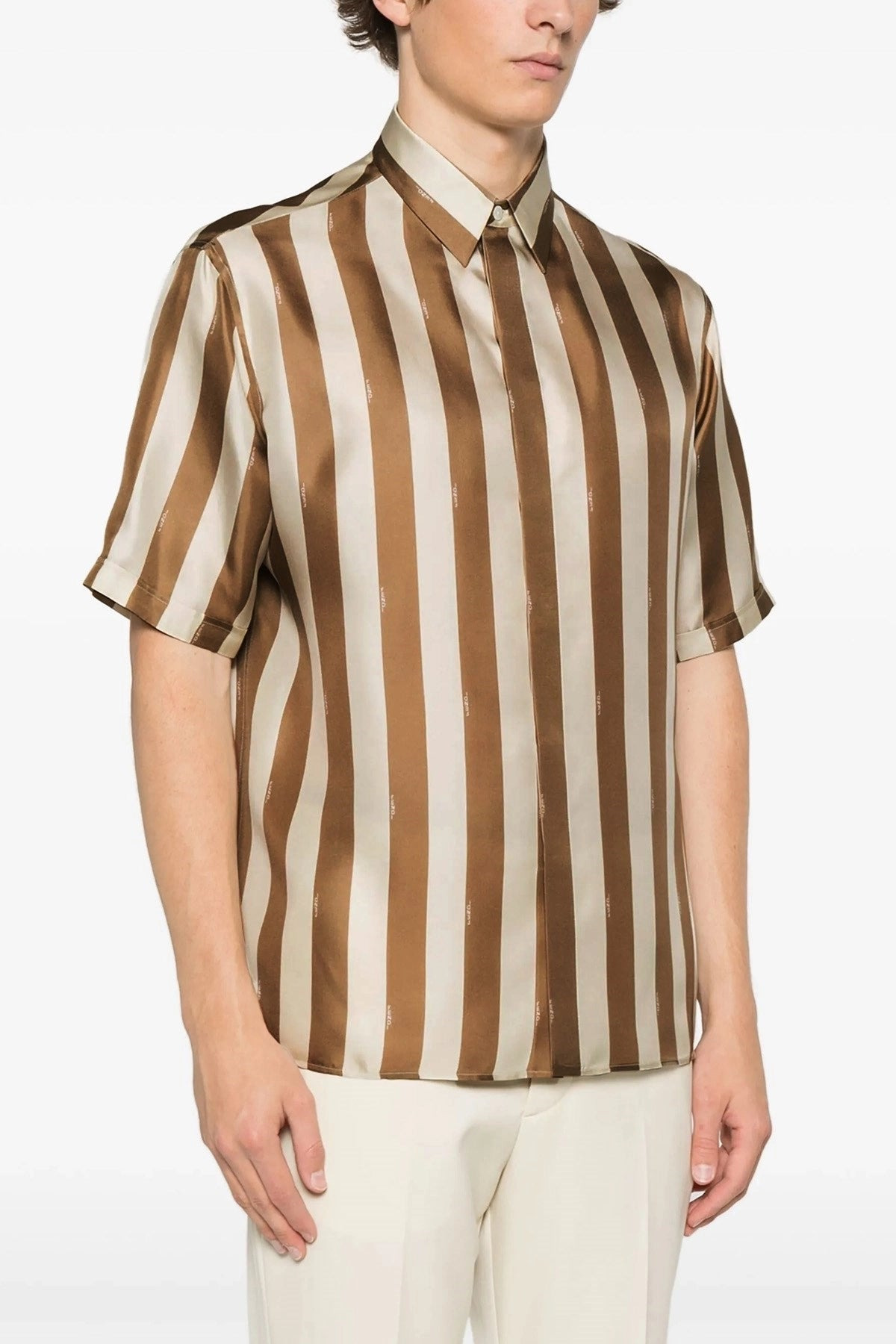 Fendi Men Pequin Shirt - 2