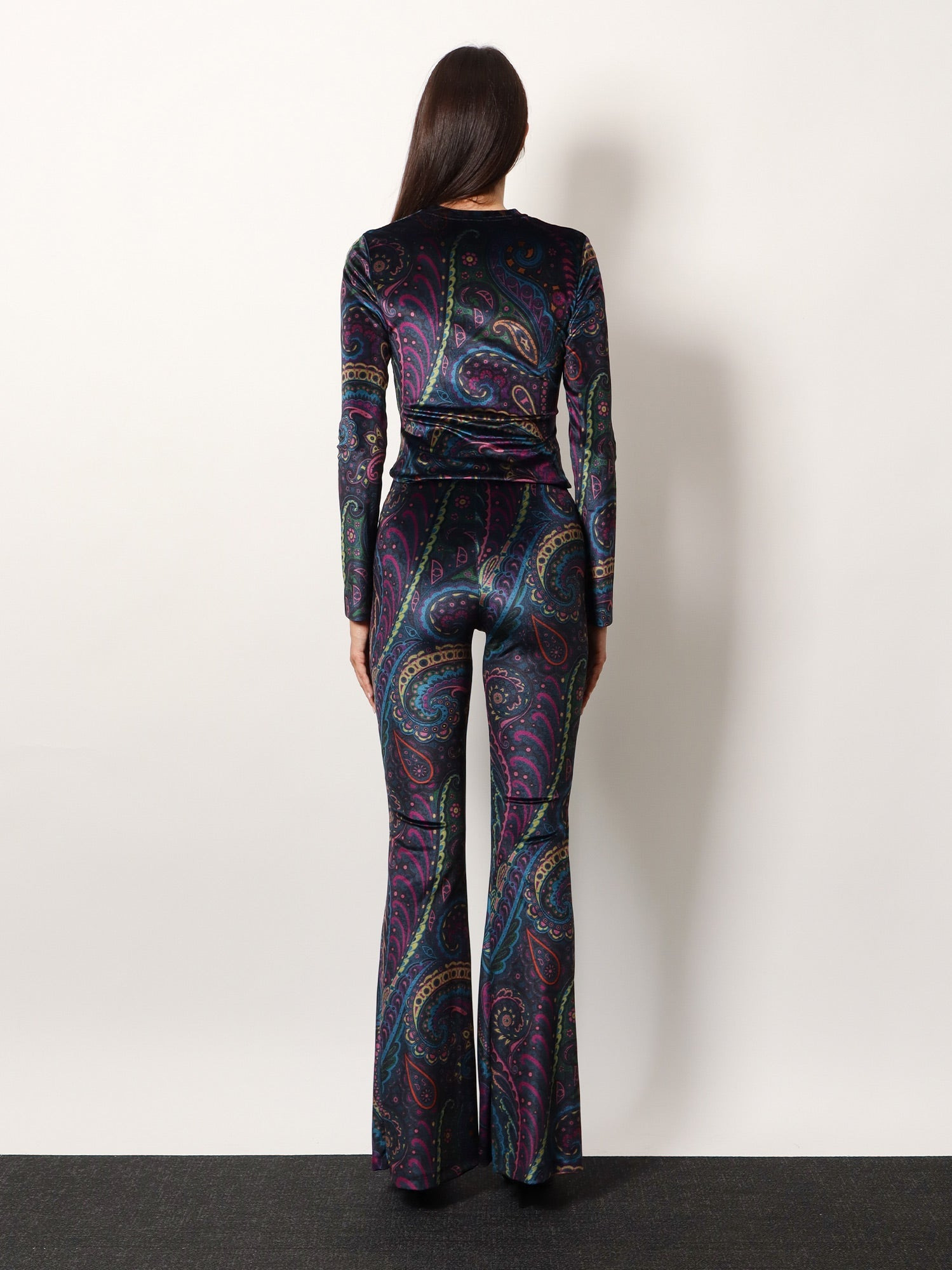 Etro Women Chenille Trousers With Multicolor Print - 3