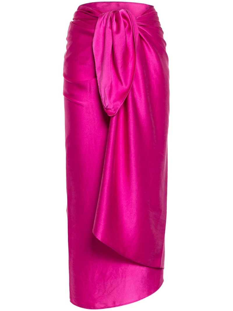 self-tie silk wrap skirt 1