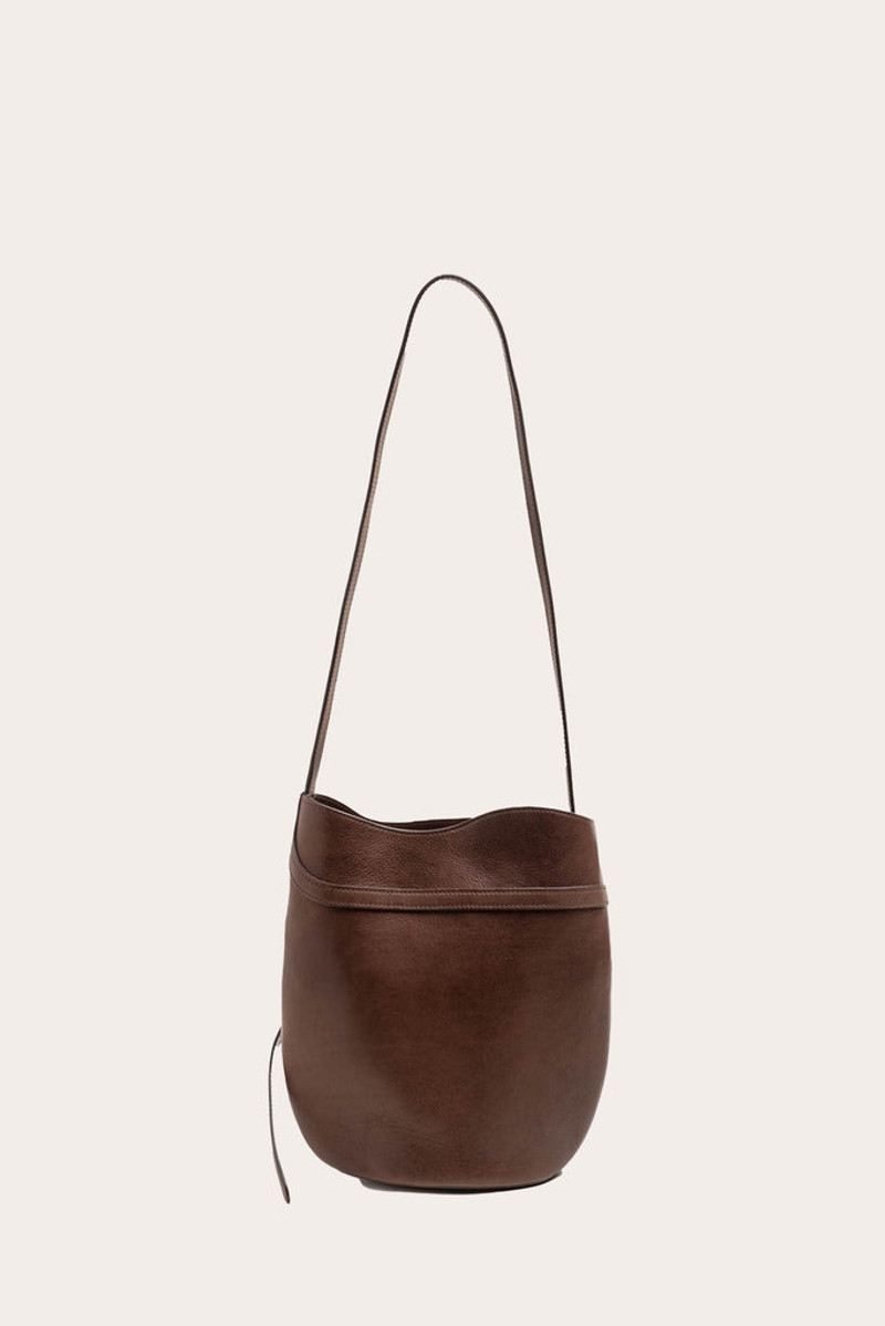Liffner BELTED BUCKET BAG DARK BROWN outlook