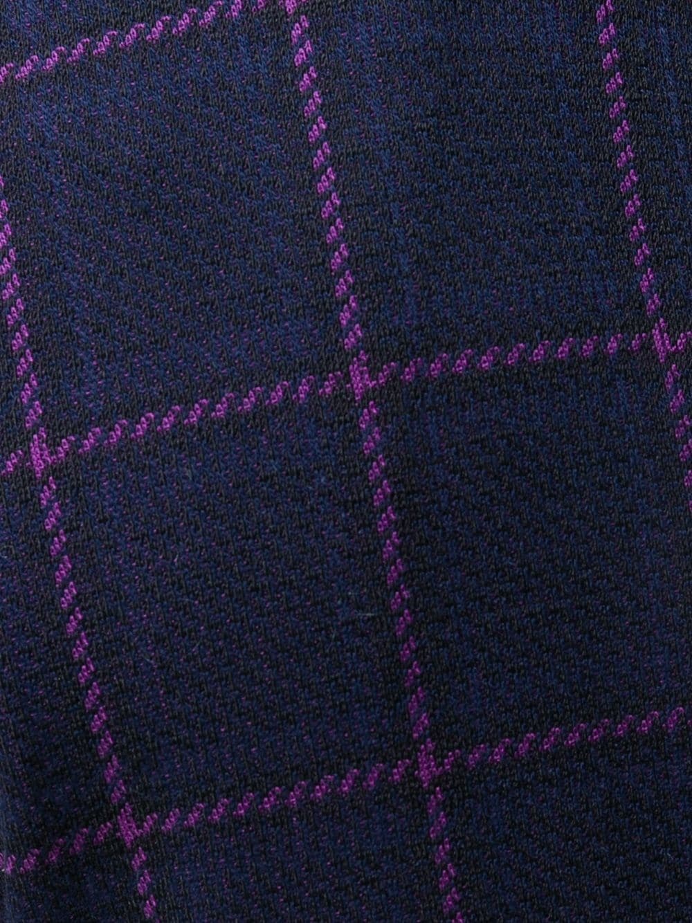 macro-plaid trousers - 5