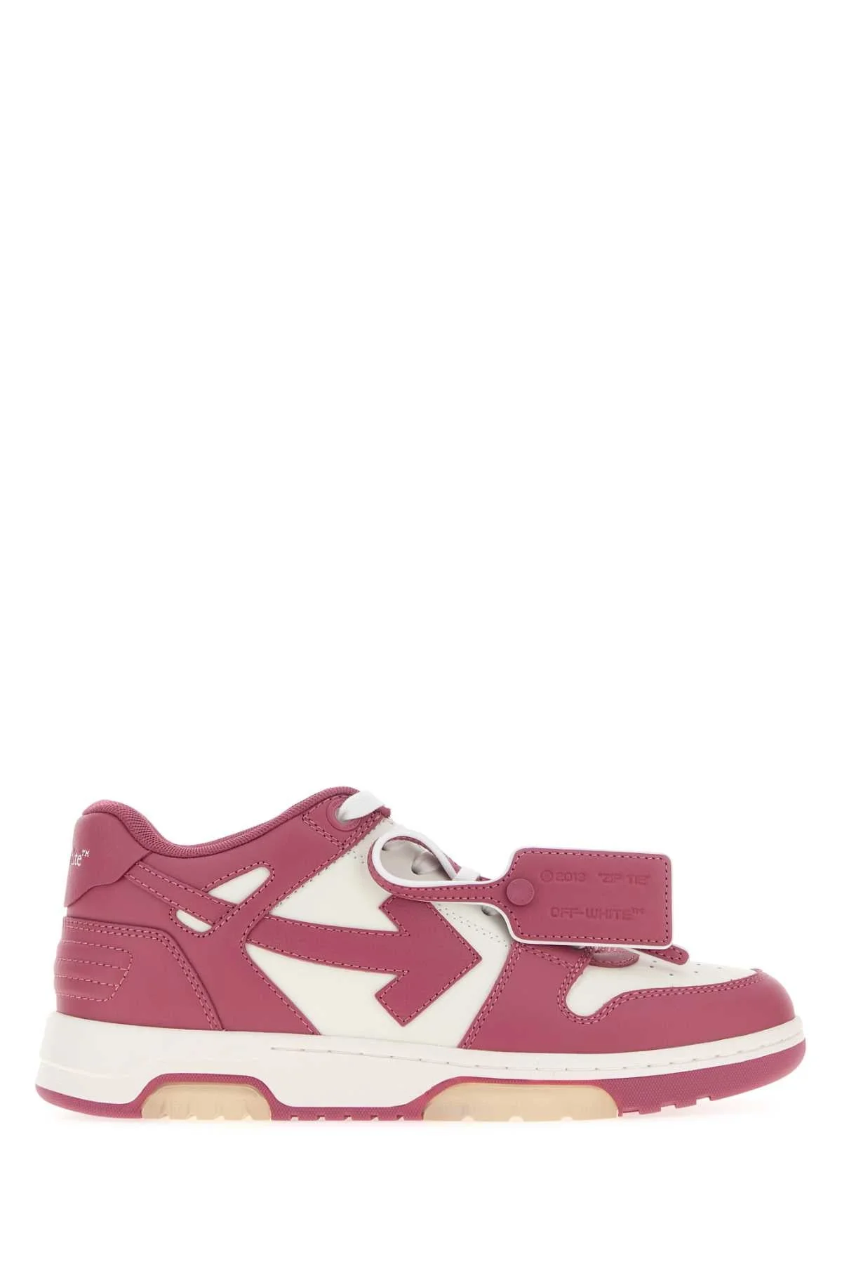 Off White Women Two-Tone Leather Out Of Office Sneakers - 1