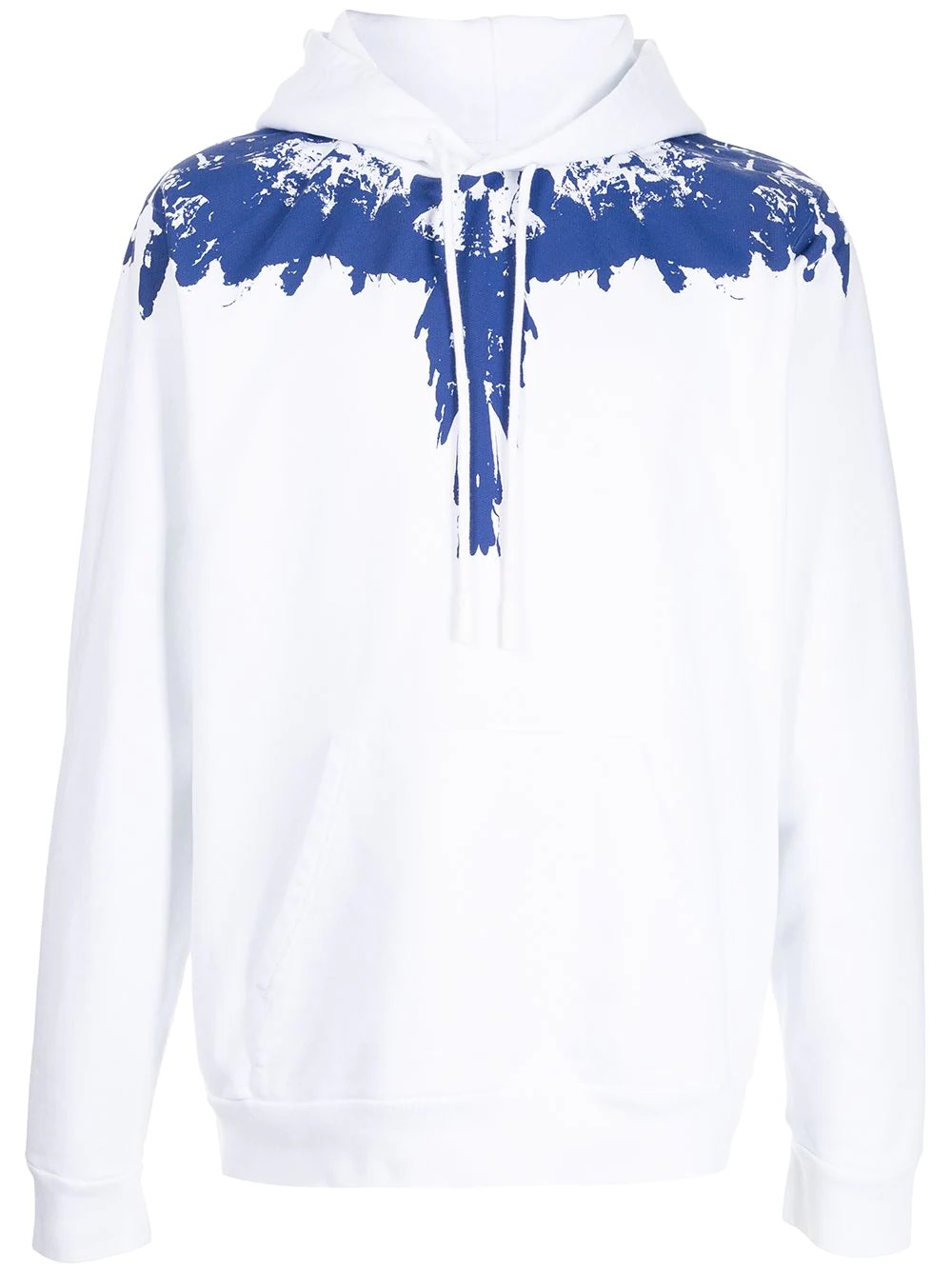 Wings-print drawstring hoodie - 1