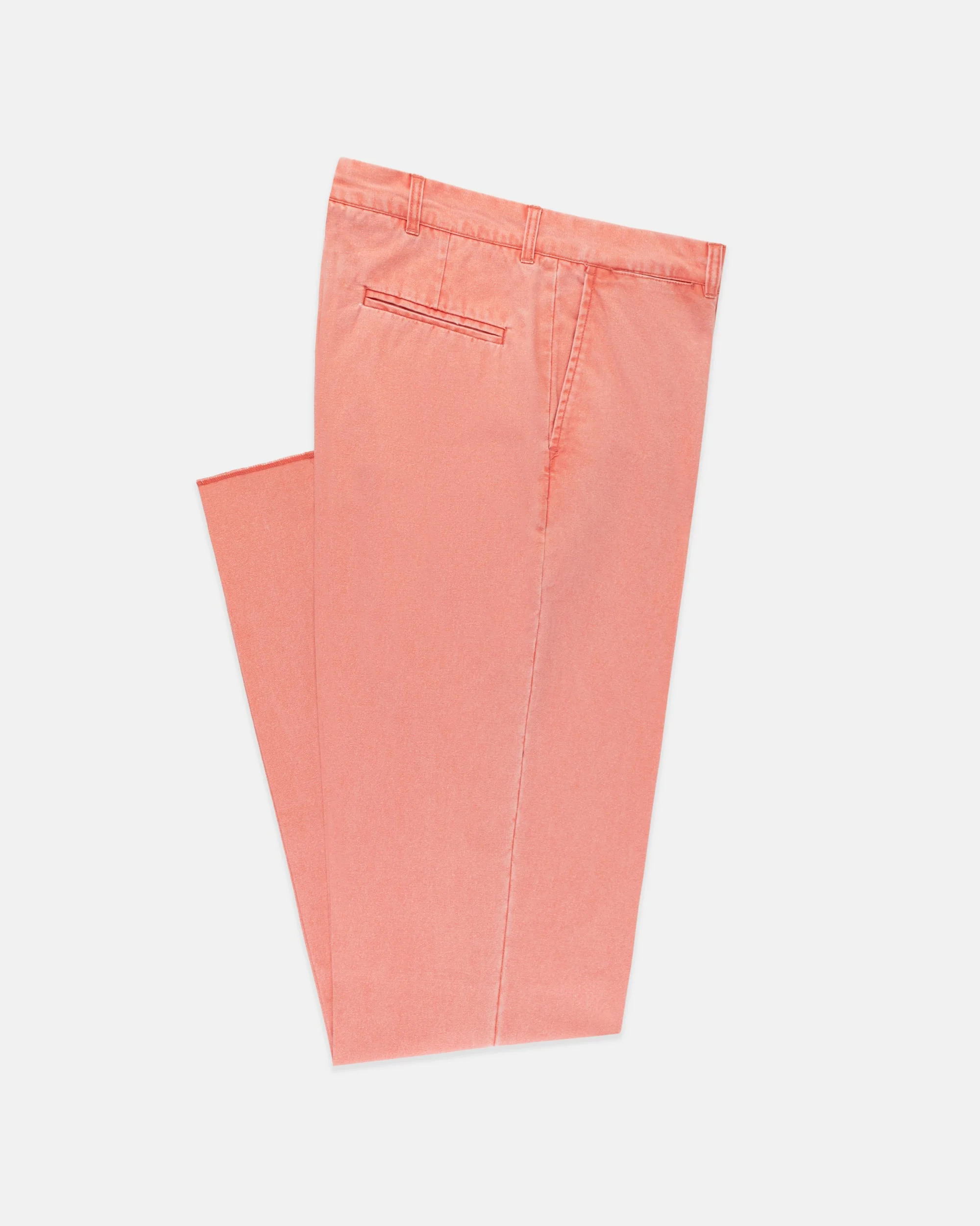 RED WASHED CANVAS CAPE COD PANT - 1