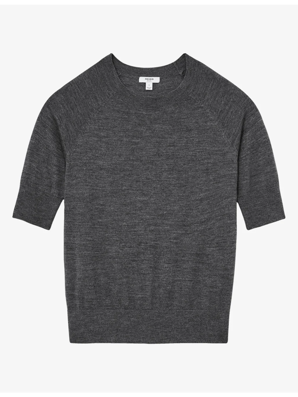 Suzzie Funnel-Neck Merino-Wool T-Shirt - 1